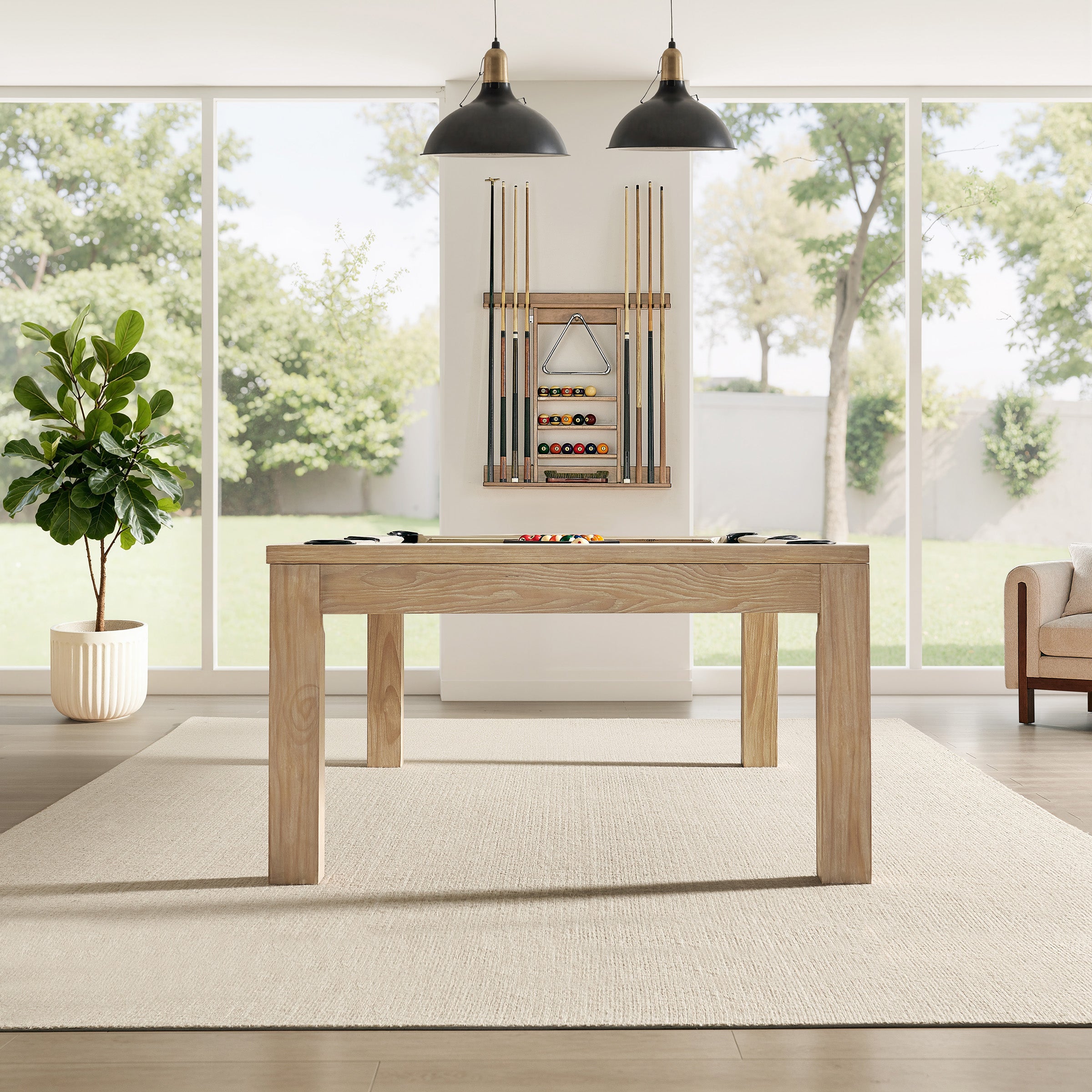 Penelope Sonora Pine pool table room setting