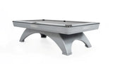 Rasson Ox II pool table in Silver Fluorocarbon