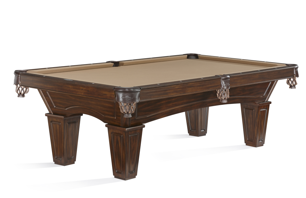 Allenton 7' Pool Table with Tapered Leg — Tuscana finish