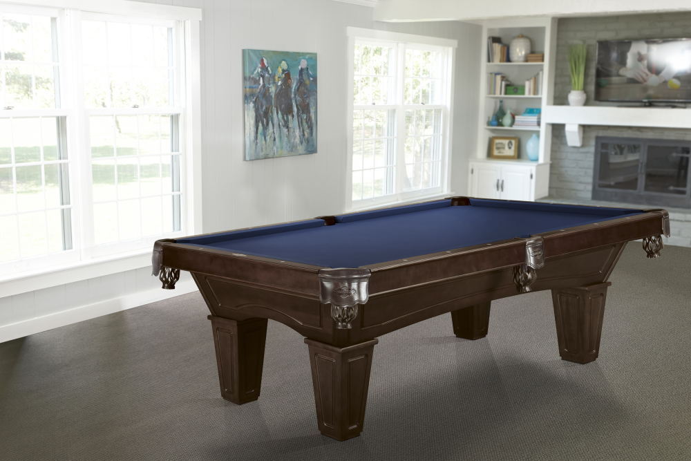 Allenton 8' Pool Table with Tapered Leg — Espresso finish