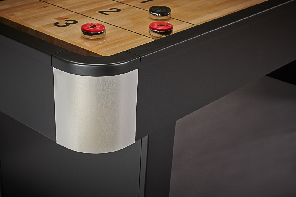 Delray II 12' Shuffleboard Table in Matte Black