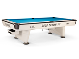Gold Crown VII 9' Pool Table — Modern White finish