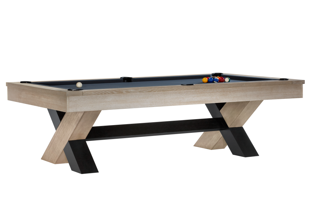 Halifax 8' Pool Table - Natural Ash rail