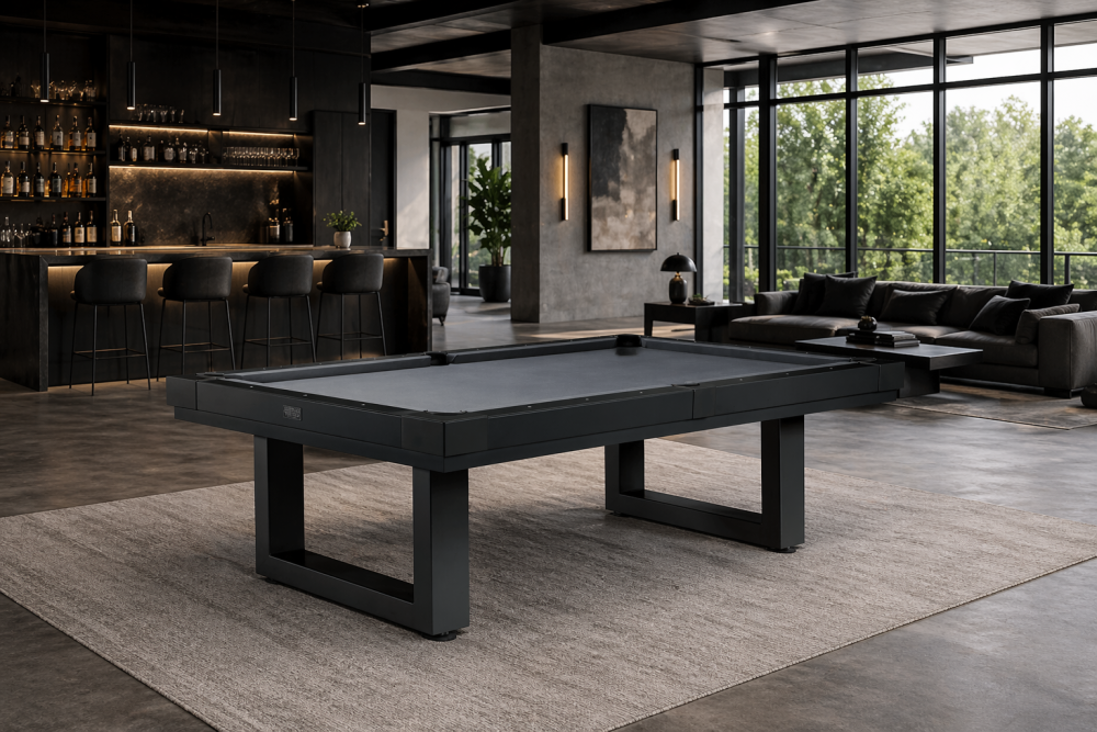 Lanai 8' Outdoor Pool Table — Obsidian Black