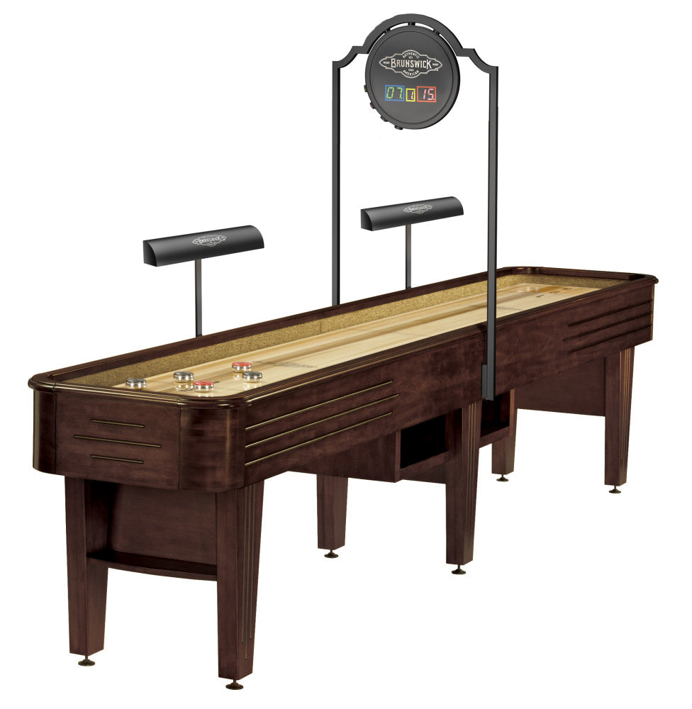 Andover II 12' Shuffleboard Table in Espresso finish
