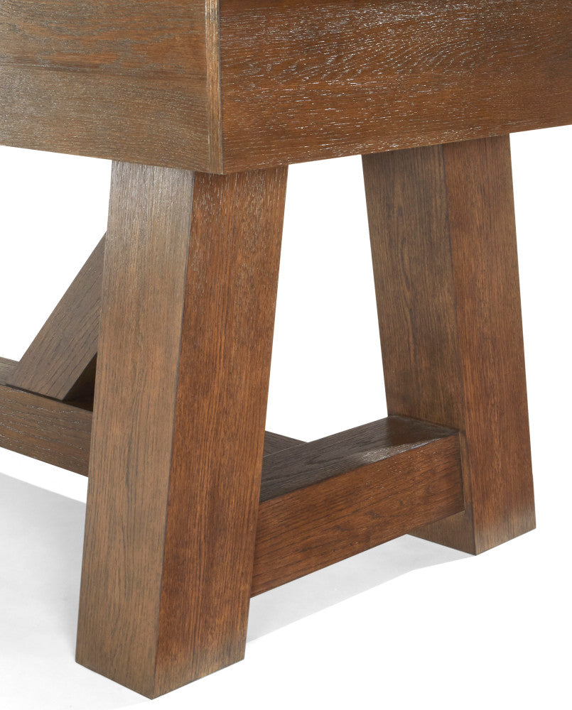 Botanic 12' Shuffleboard Table in Rustic Dark Brown finish