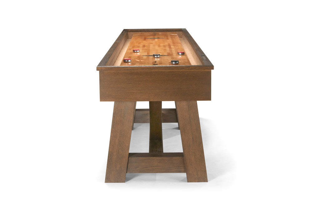 Botanic 12' Shuffleboard Table in Rustic Dark Brown finish