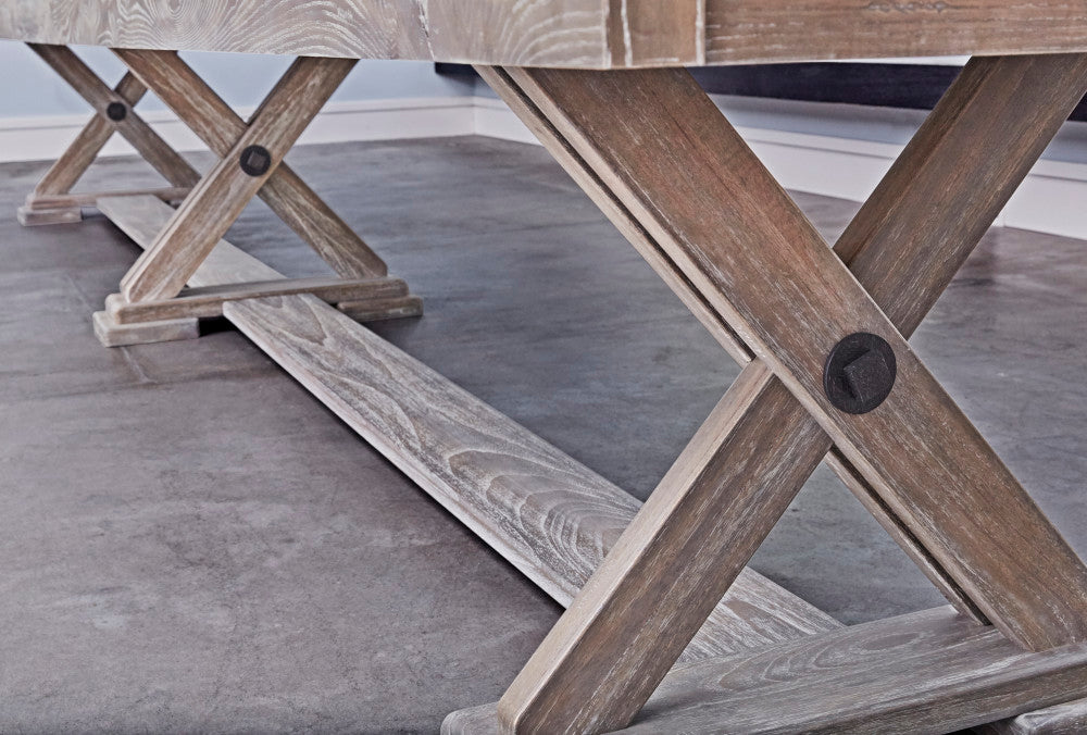 Brixton 14' Shuffleboard Table in Driftwood finish