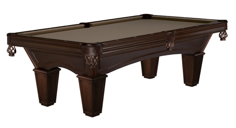 Glenwood 7' Pool Table with Tapered Leg — Espresso finish