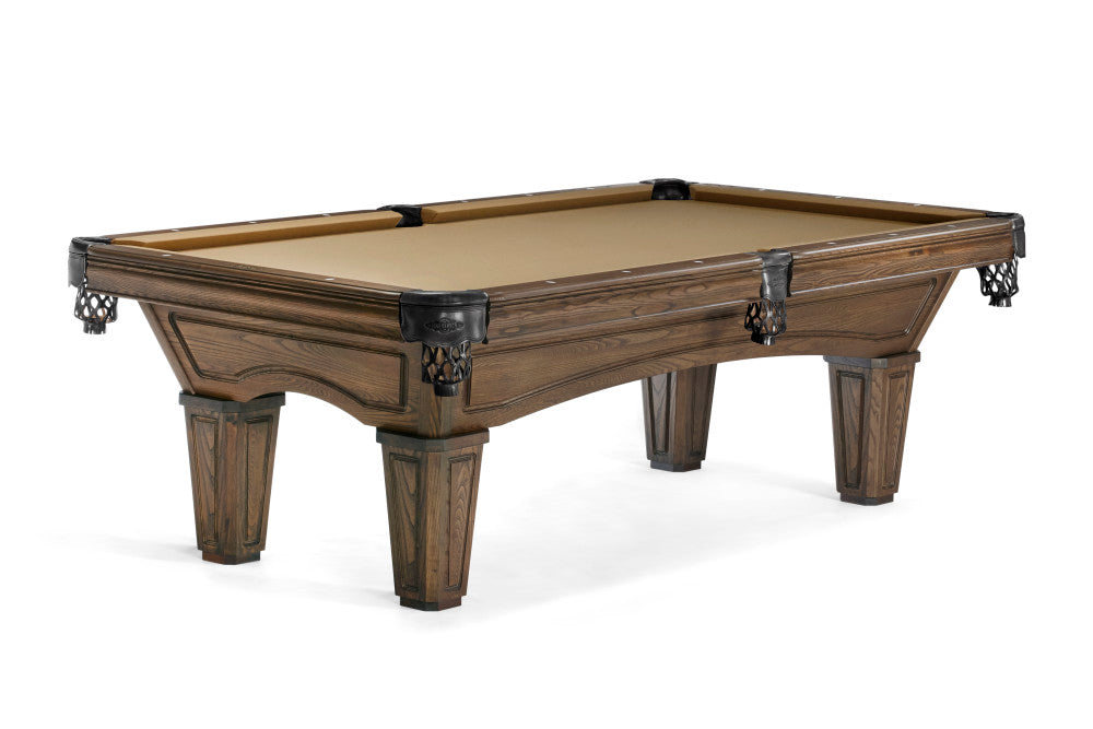 Brunswick Tapered Glenwood 8' Pool Table — Coffee finish