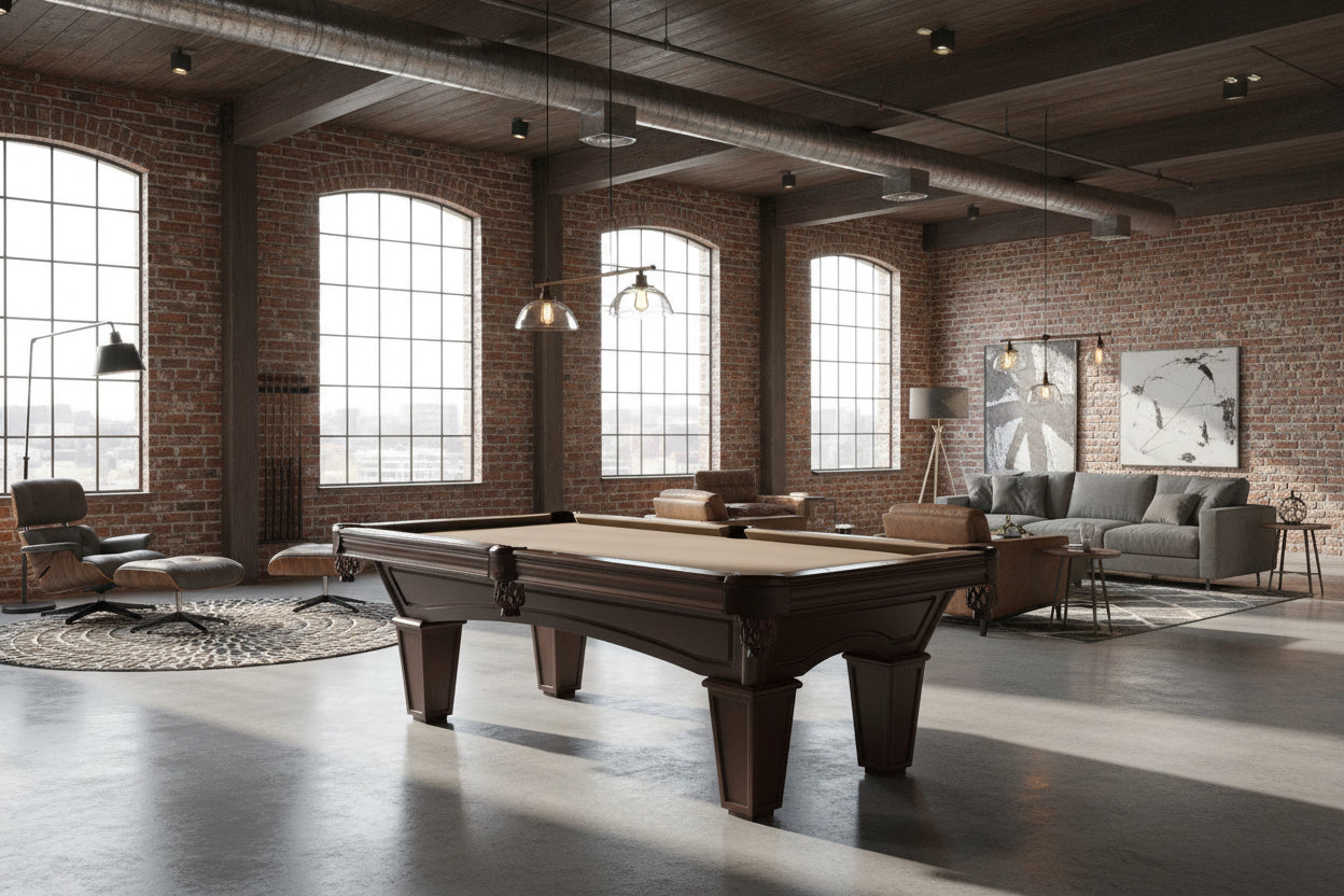 Brunswick Tapered Glenwood 8' Pool Table — Espresso finish