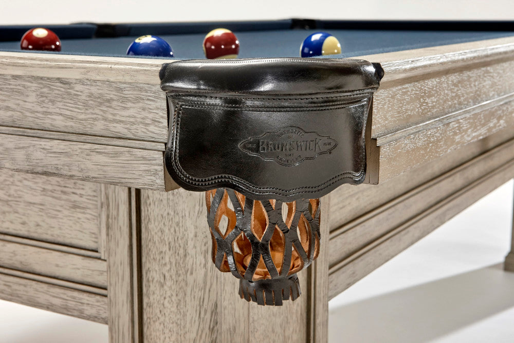 Brunswick Oakland II 8' Pool Table — Rustic Grey finish