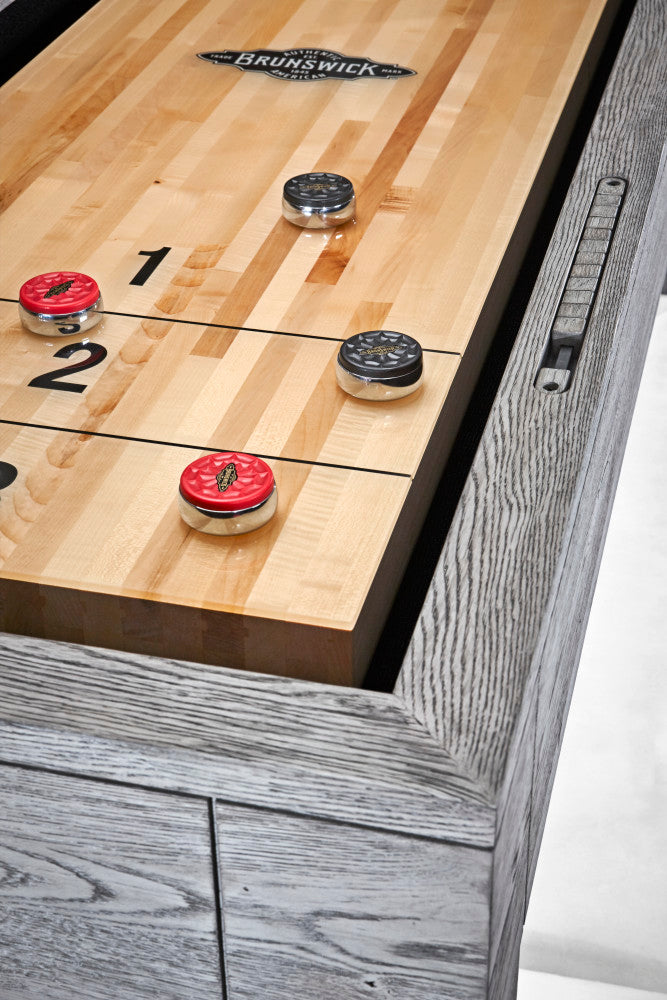 Sanibel 12' Shuffleboard Table in Rustic Grey finish