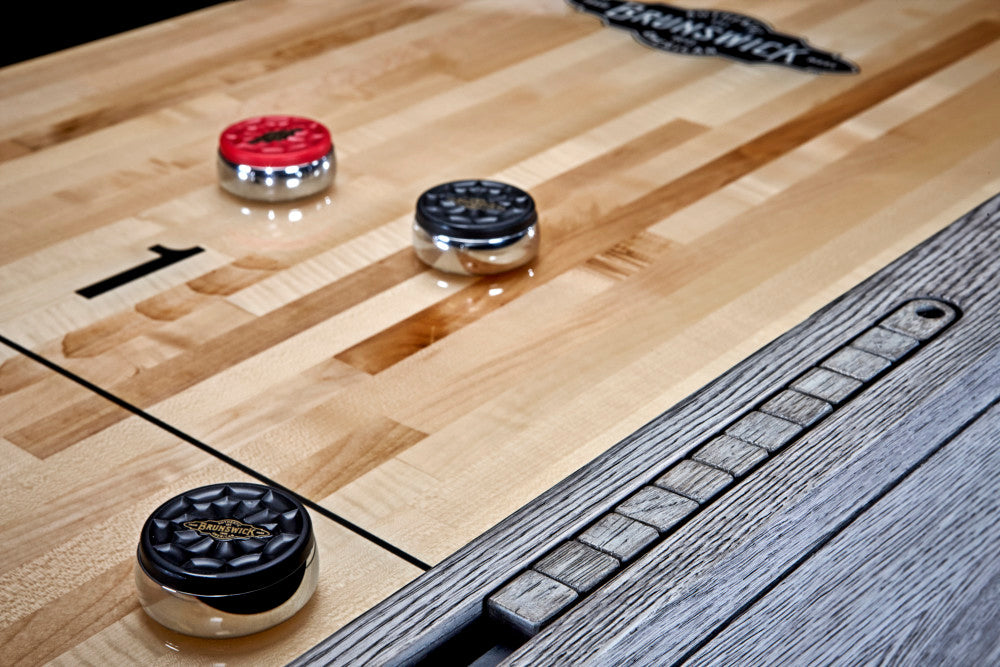Sanibel 14' Shuffleboard Table in Rustic Grey finish
