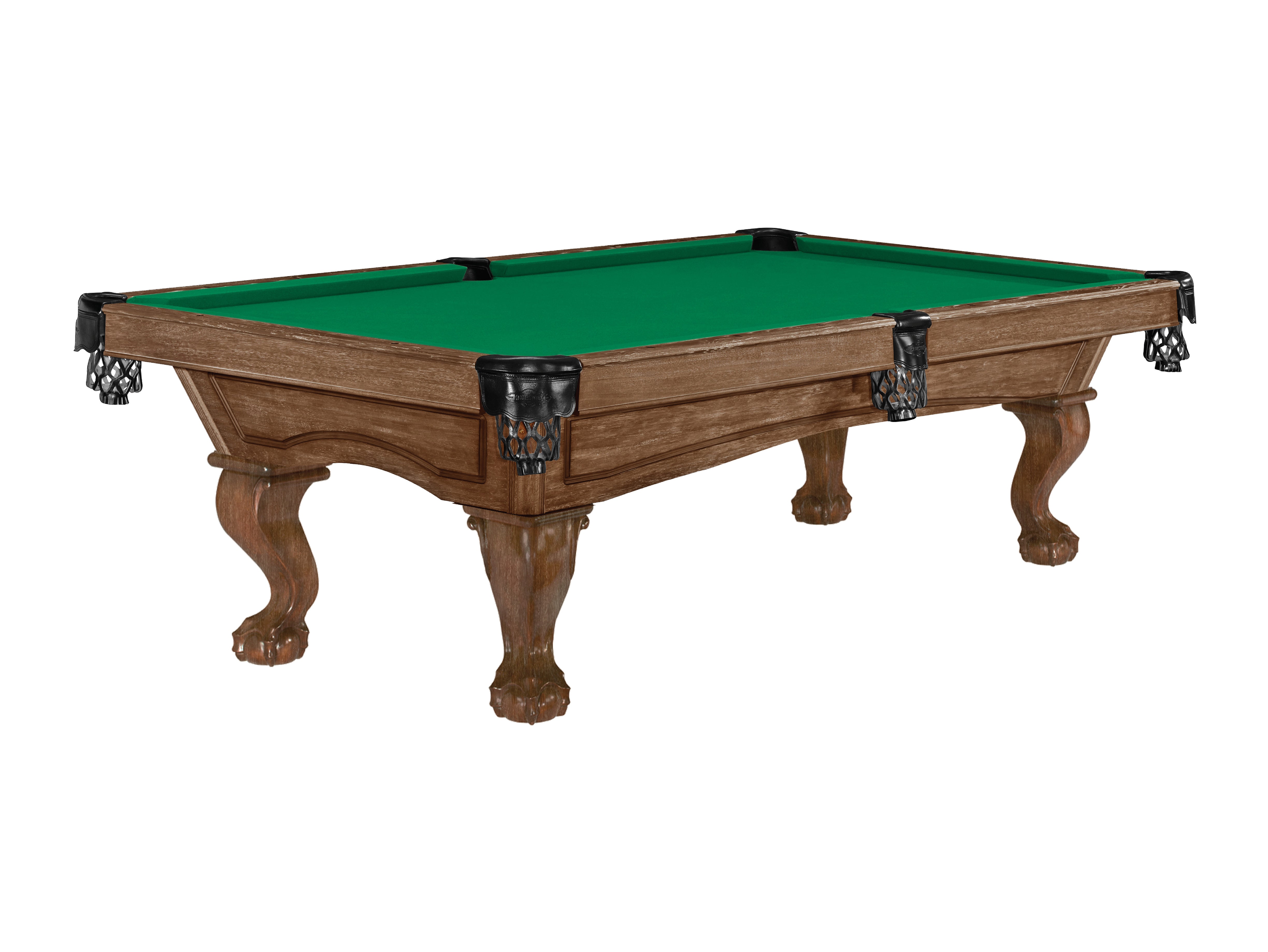 Brunswick Allenton with Ball & Claw Leg — Natural Oak finish with Brunswick Green cloth