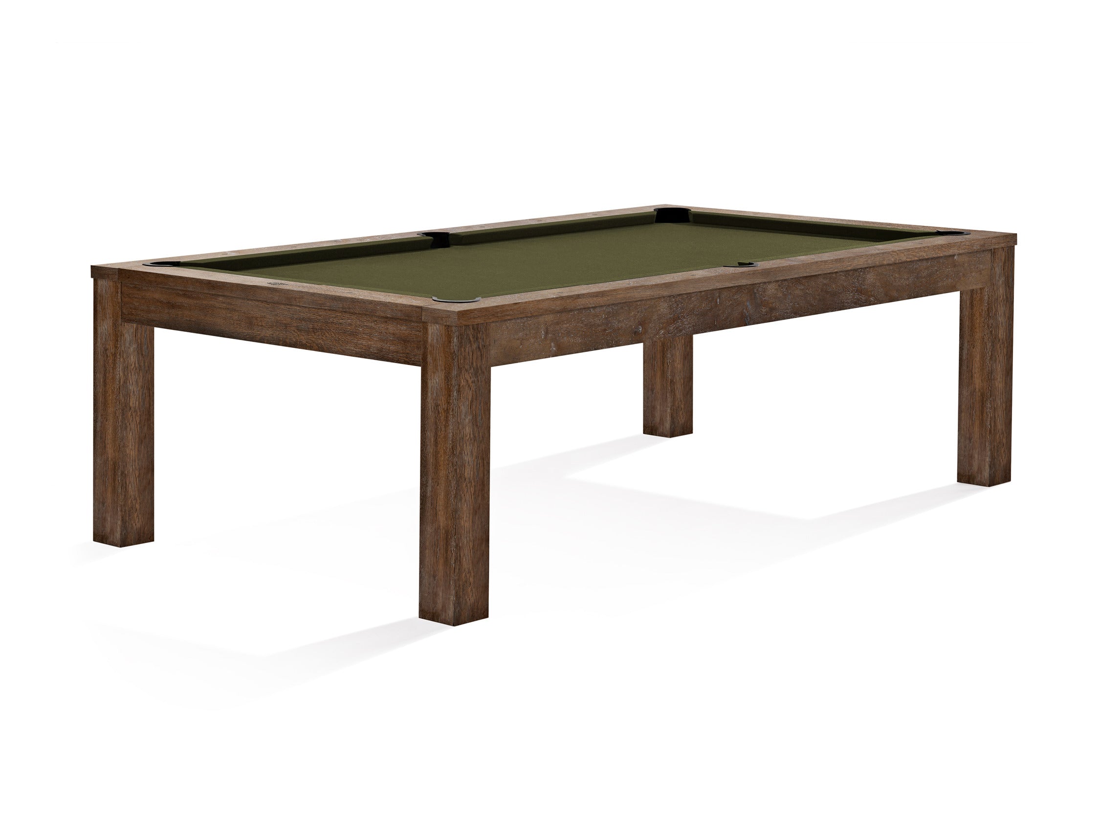 Brunswick Sanibel — Rustic Brown finish with Olive cloth