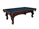 Brunswick Santini — Dark Walnut finish with Slate Blue cloth