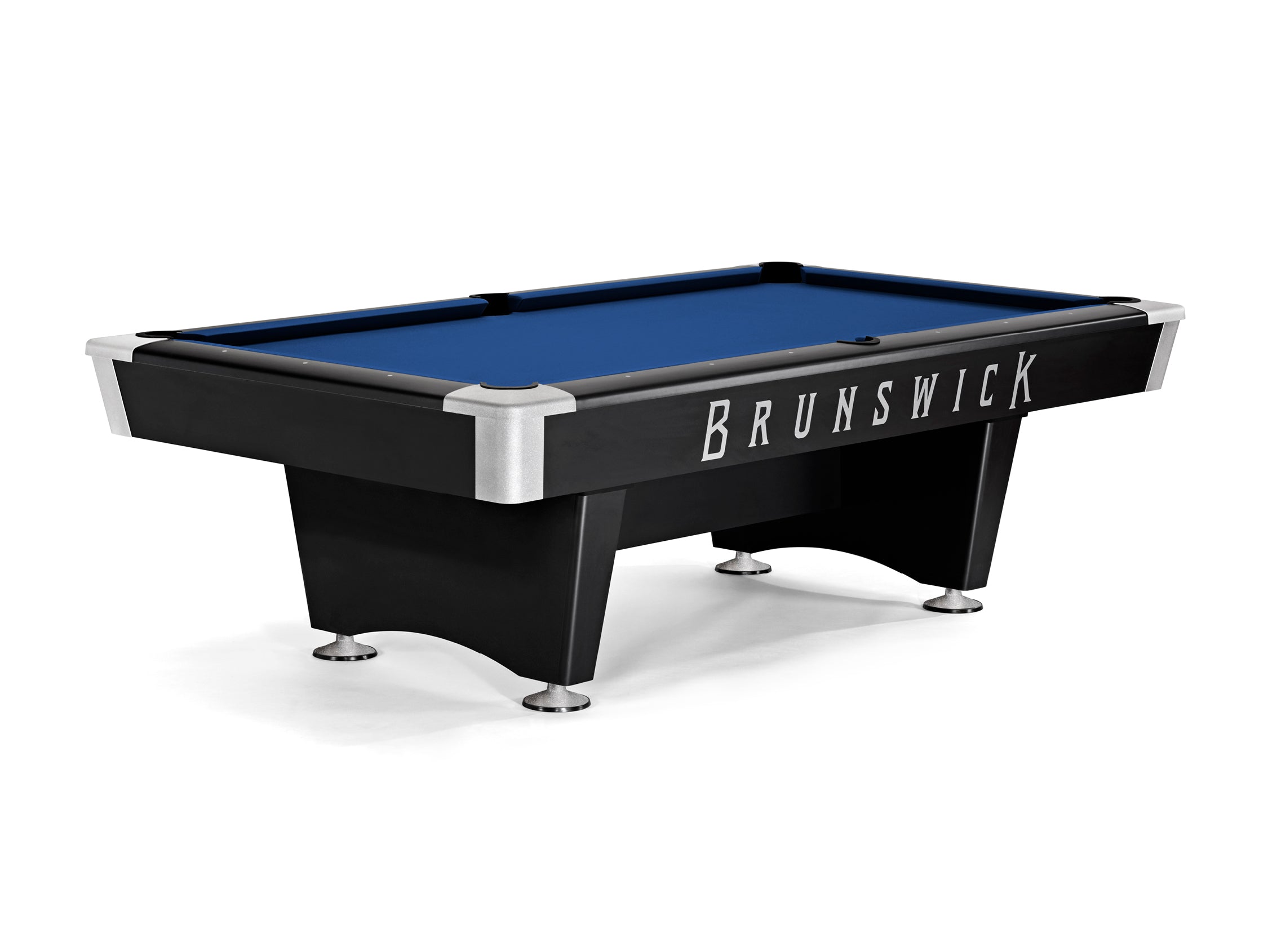 Black Wolf Pro 8' Pool Table in Regatta Blue cloth