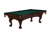 Glenwood 9' Pool Table with Ball & Claw Leg