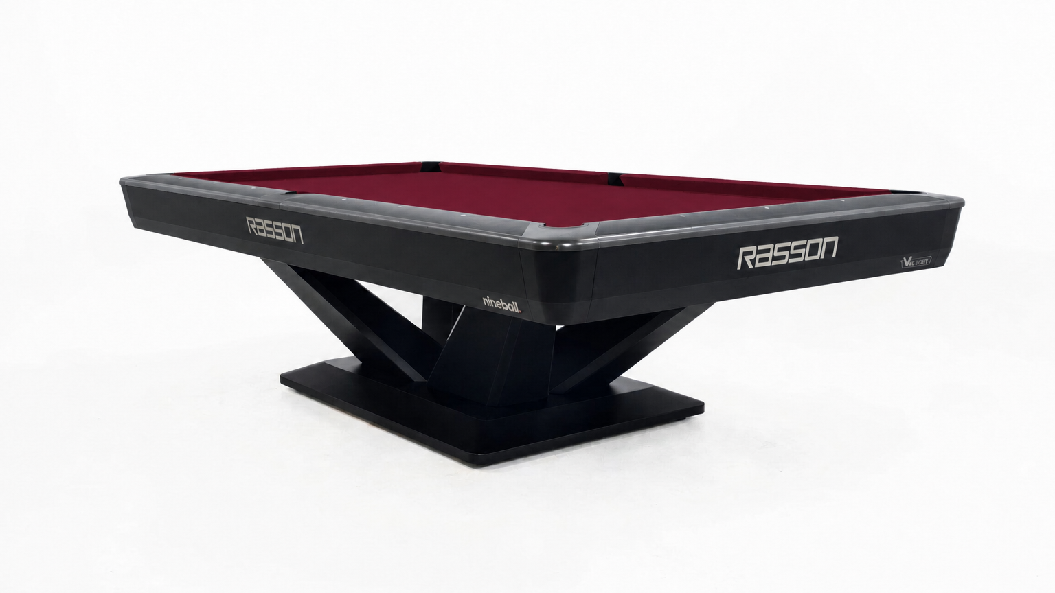 Rasson Victory III pool table - Merlot felt