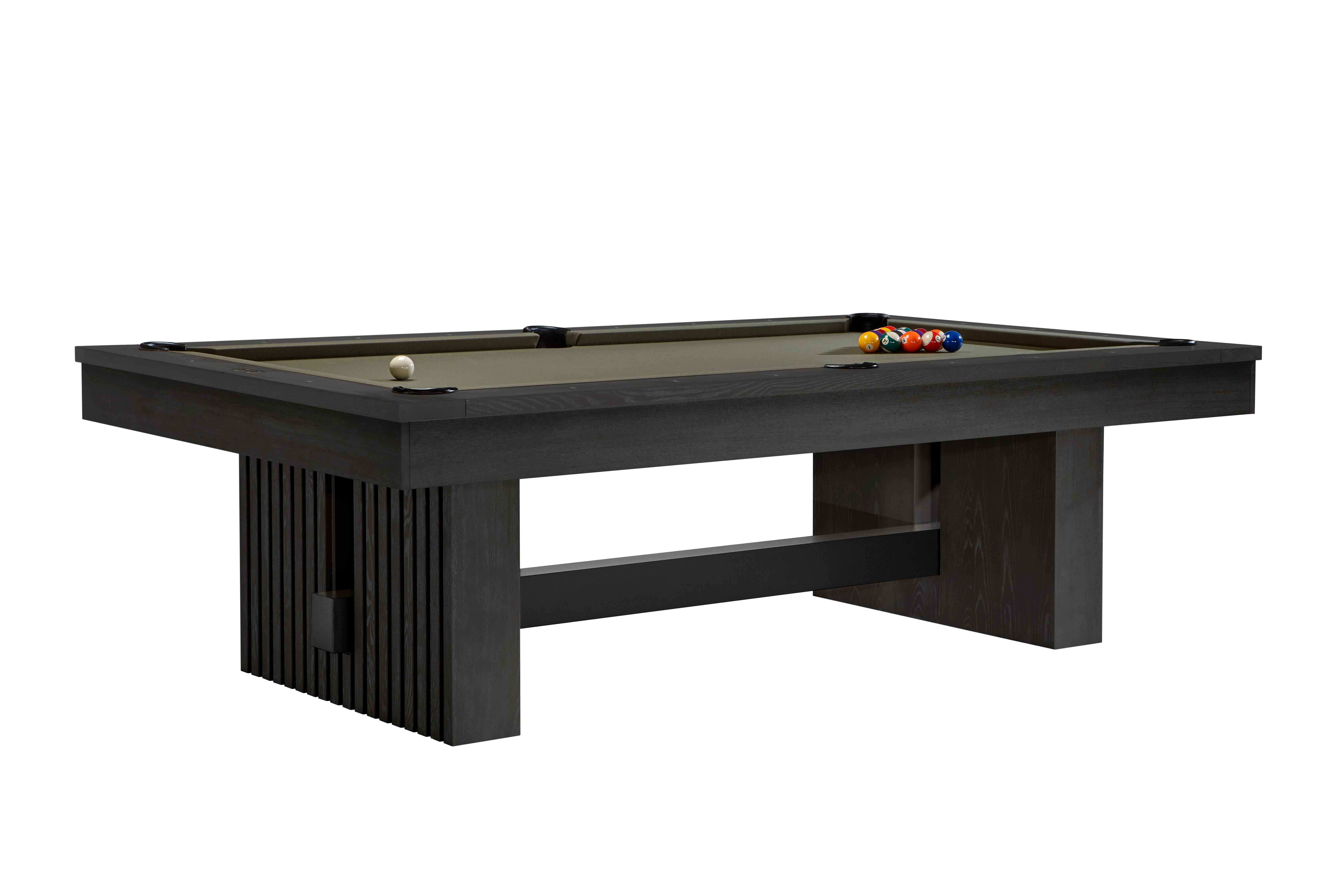 Vancouver 8' Pool Table - Black Ash detail