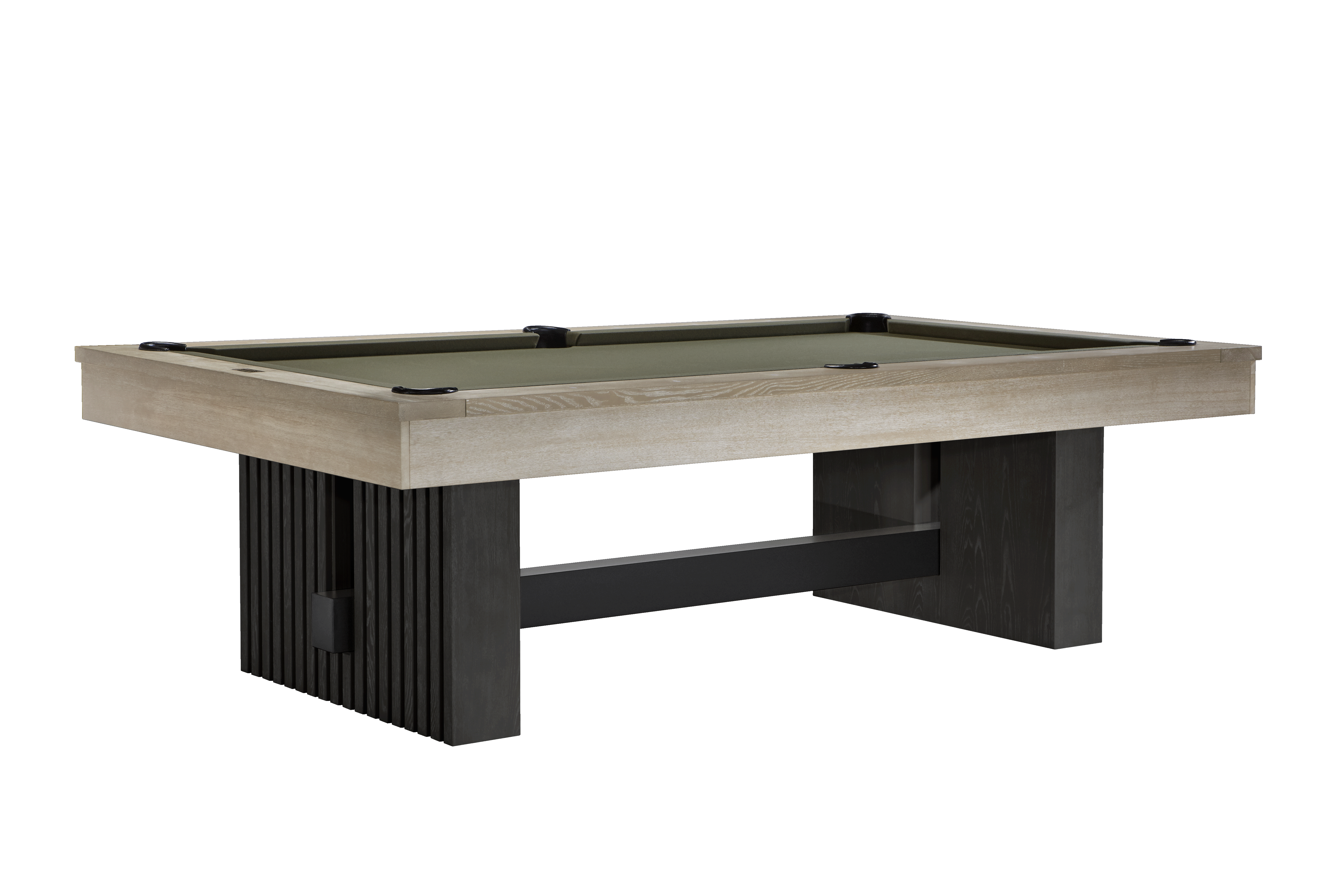 Vancouver 8' Pool Table - Natural Ash & Black two-tone