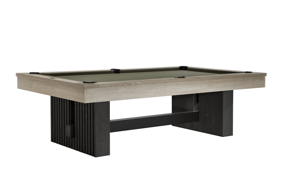 Vancouver 8' Pool Table - Natural Ash & Black two-tone