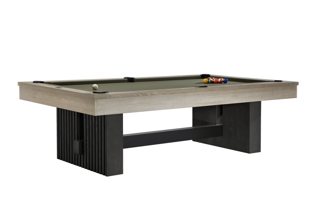 American Heritage Vancouver 8' Pool Table — Natural Ash & Black Ash finish